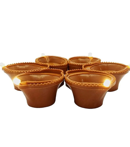 Water Sensor Diya Lights Electric Flameless & Smokeless (Pack Of pcs)LED Diya | Eco-Friendly Led Diyas