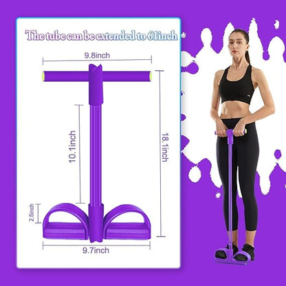 ANCHEER Original Ultra Reliable (Highest Quality) Yoga Pedal Puller Resistance Band Fitness Equipment (Men/Women)