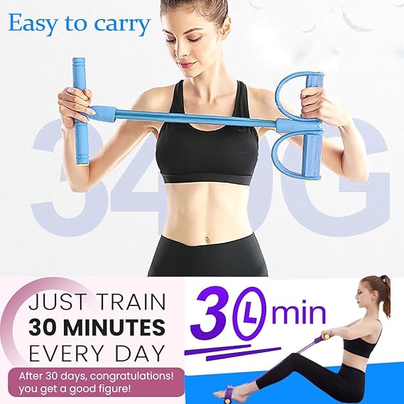 ANCHEER Original Ultra Reliable (Highest Quality) Yoga Pedal Puller Resistance Band Fitness Equipment (Men/Women)