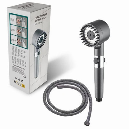 Multifunctional 4 in 1 High Pressure Massage Handheld Shower Head With 3 Mode Adjustment