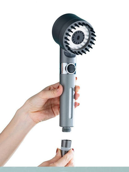 Multifunctional 4 in 1 High Pressure Massage Handheld Shower Head With 3 Mode Adjustment